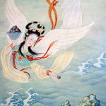 Myth of Jingwei Filling the Sea- illustration -